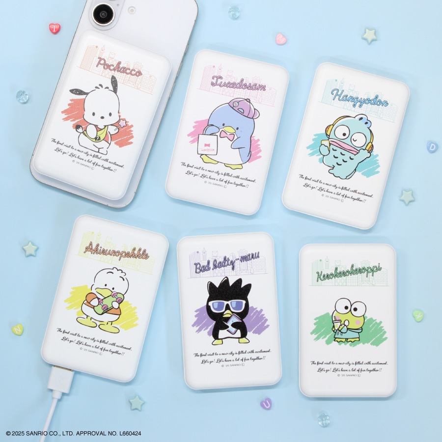 サンリオキャラクターズ MagSafe 対応 ワイヤレスリチウム充電器