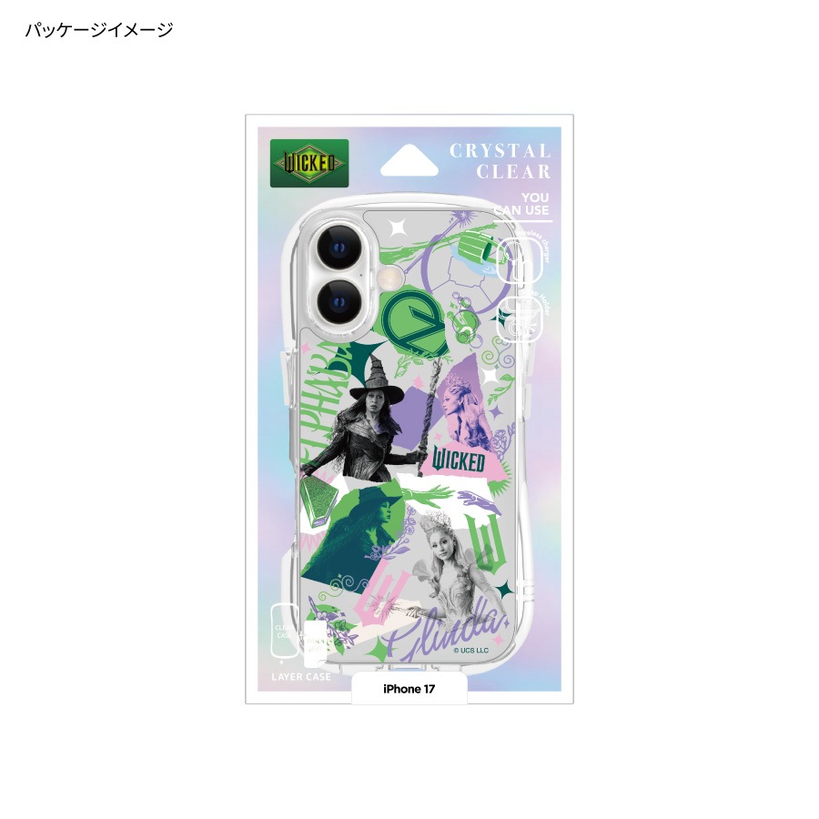 WICKED iPhone17 対応 クリスタルクリアケース