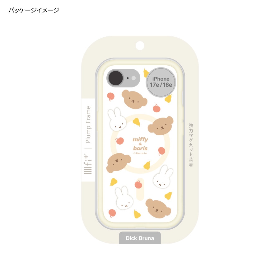 ミッフィー IIIIfit プランプフレーム iPhone17e / 16e MagSafe 対応 ケース