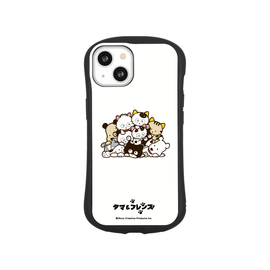 たまさん　iPhone タマ＆フレンズ iPhone13対応 ハイブリッドガラスケース | た行,タマ