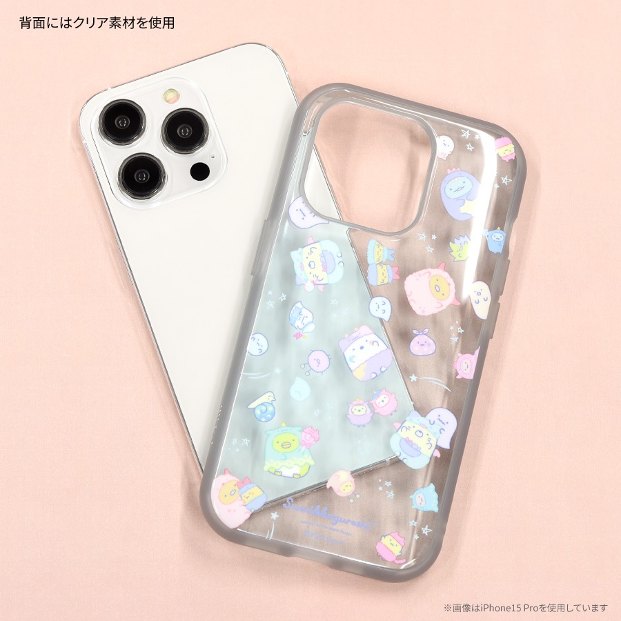 すみっコぐらし IIIIfit Clear iPhone15 / 14 / 13 対応 ケース