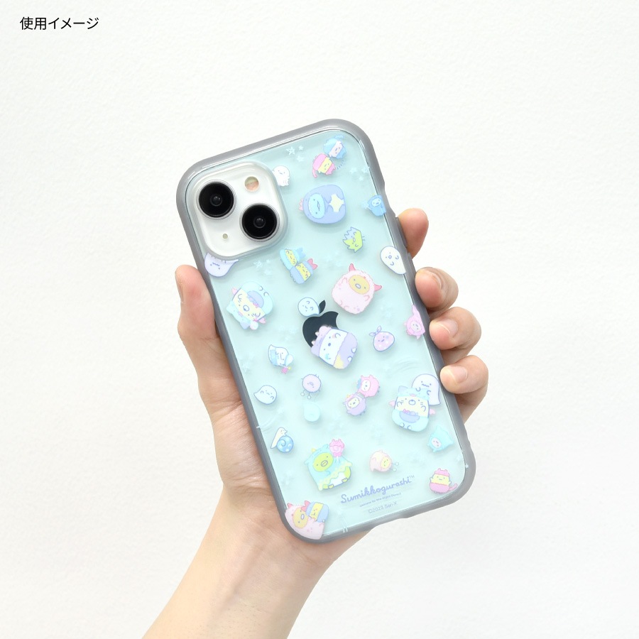 すみっコぐらし IIIIfit Clear iPhone15 / 14 / 13 対応 ケース