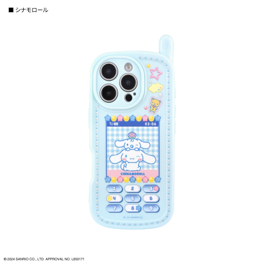 サンリオキャラクターズ iPhone16 Pro 対応 レトロガラケー風