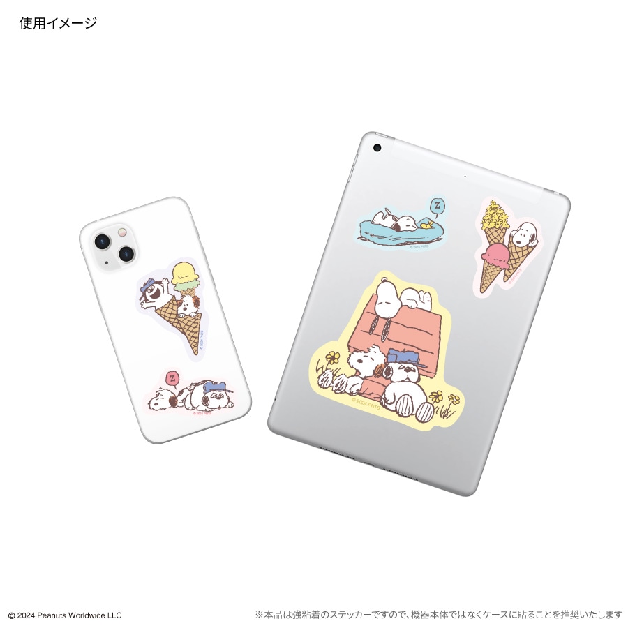 ピーナッツ スヌーピー モバイルステッカー