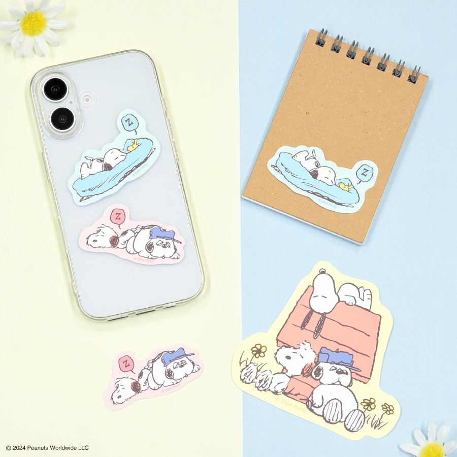 ピーナッツ スヌーピー モバイルステッカー