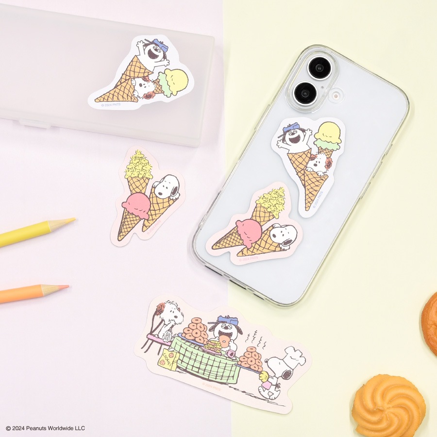 ピーナッツ スヌーピー モバイルステッカー