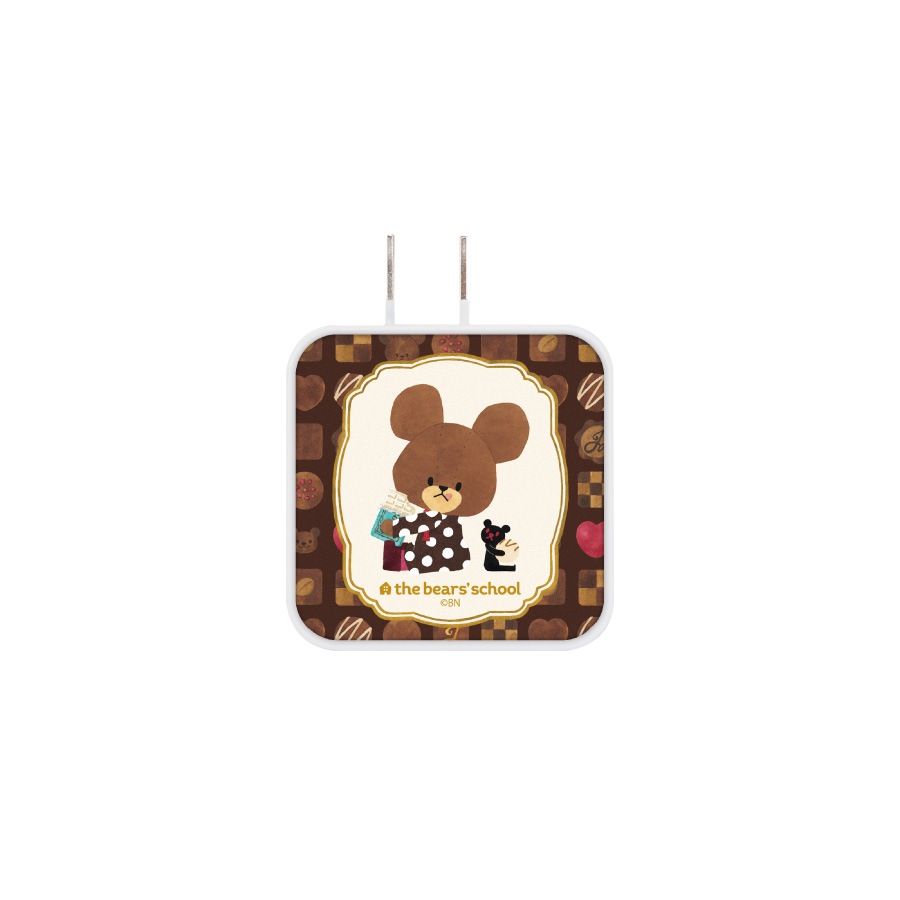 くまのがっこう ジャッキーズチョコレート USB / USB Type-C ACアダプタ
