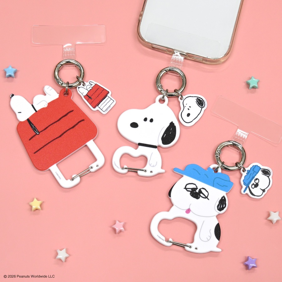 ピーナッツ スヌーピー マルチリングプラス カラビナ付き