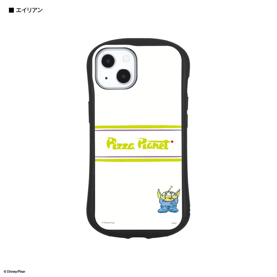 ピクサーキャラクター／iPhone13対応ハイブリッドガラスケース