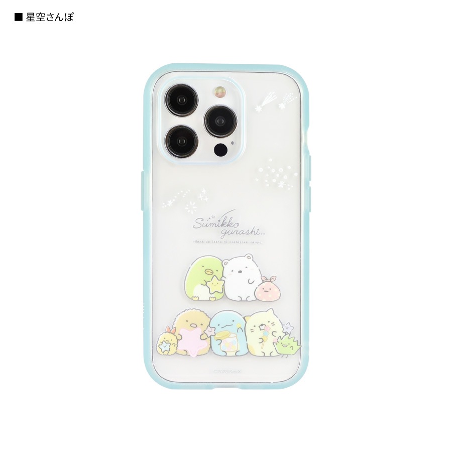 すみっコぐらし IIIIfit Clear iPhone15 Pro 対応 ケース