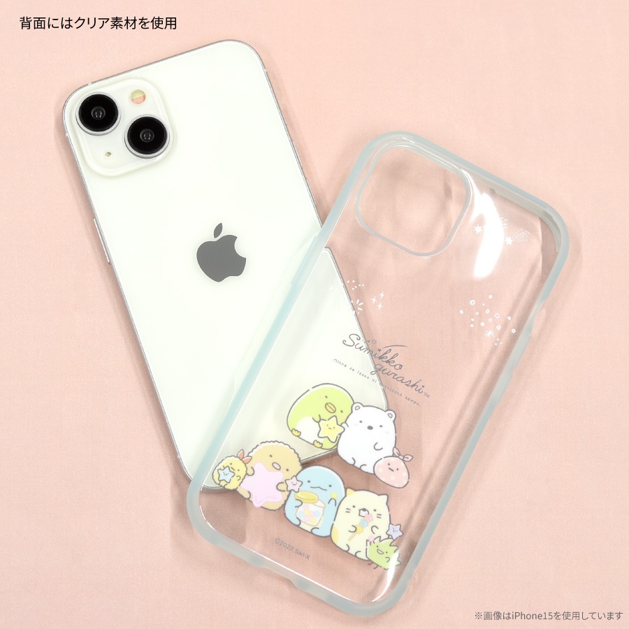すみっコぐらし IIIIfit Clear iPhone15 Pro 対応 ケース