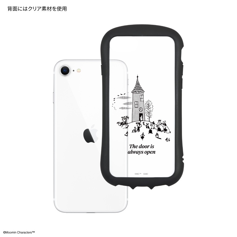 ムーミン 80周年 iPhoneSE (第3世代/第2世代) / 8 / 7 / 6s / 6 対応 ハイブリッドクリアケース