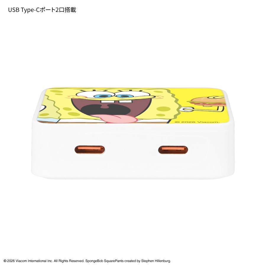スポンジ・ボブ USB / USB Type-C ACアダプタ