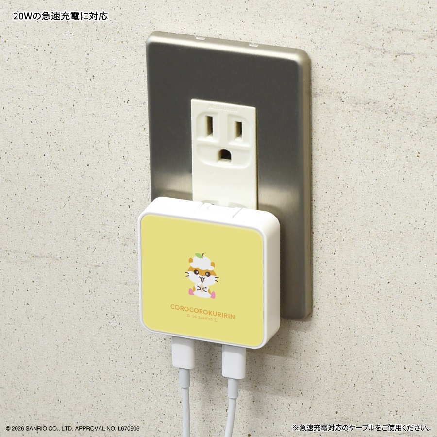 サンリオキャラクターズ USB Type-C ACアダプタ