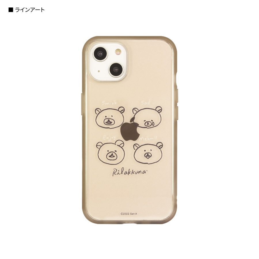 リラックマ IIIIfit Clear iPhone14 / 13 対応 ケース