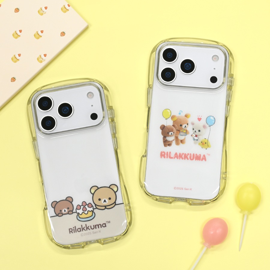 リラックマ iPhone17 Pro 対応 クリスタルクリアケース