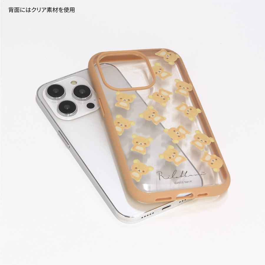 リラックマ IIIIfit Clear iPhone14 Pro / 13 Pro 対応 ケース