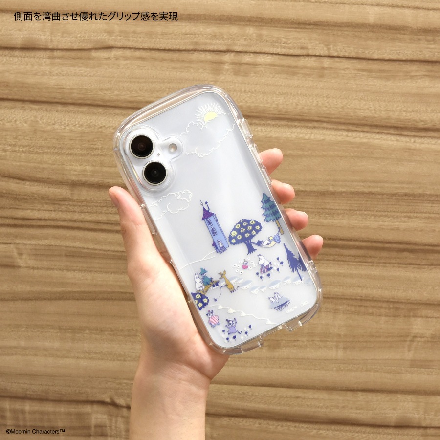 ムーミン iPhone16 対応 クリスタルクリアケース | ま行