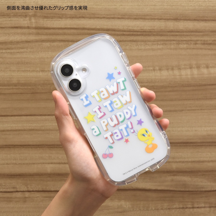 ルーニー・テューンズ iPhone16 対応 クリスタルクリアケース