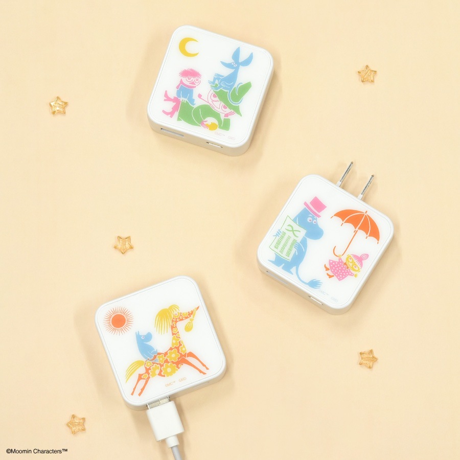 ムーミン 80周年 USB / USB Type-C ACアダプタ