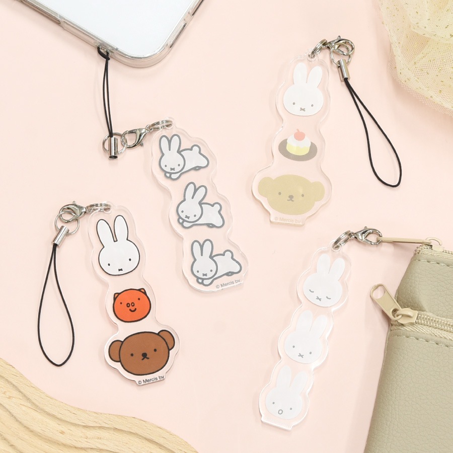 ミッフィー モバイルアクリルストラップ Lサイズ