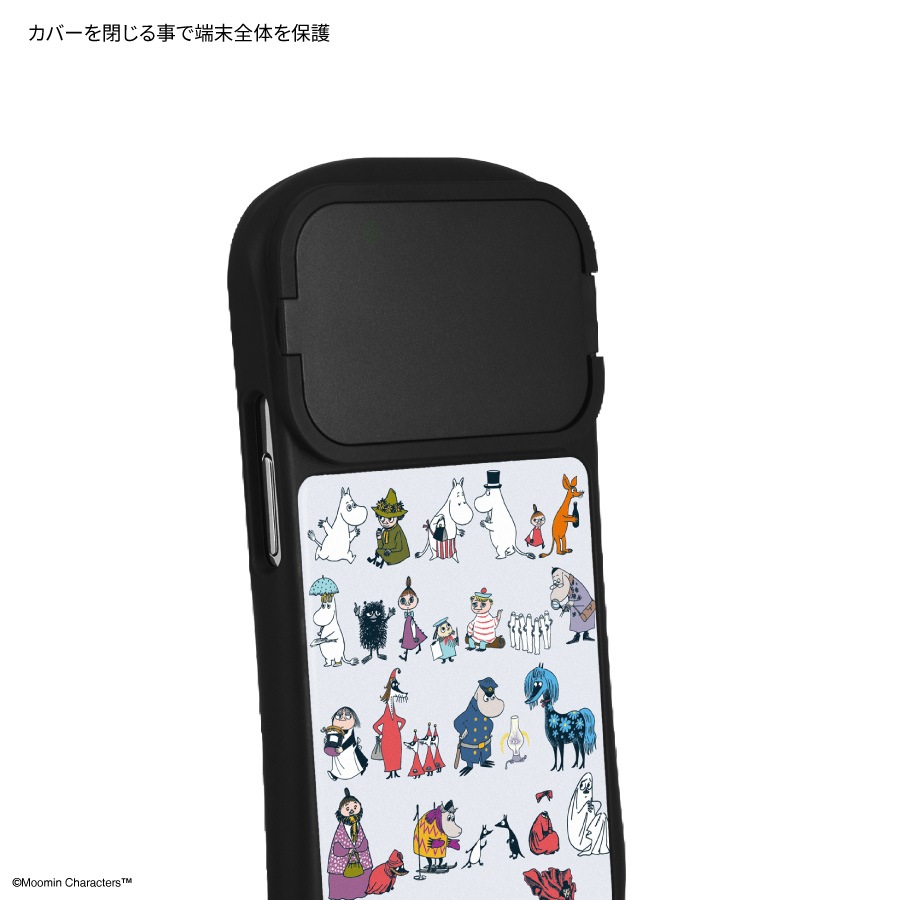 ムーミン MOOMIN ALL STARS iPhone15 / 15 Pro / 14 / 14 Pro / 13 / 13 Pro / 12 / 12Pro 対応 ハイブリッドガラスケース