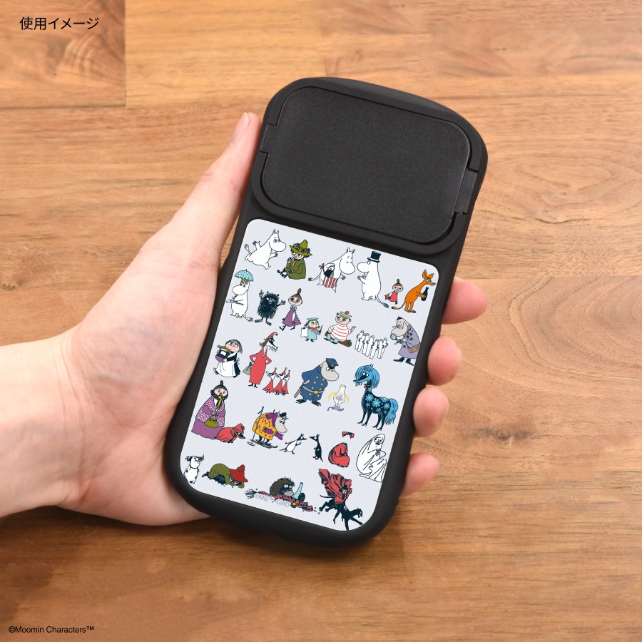 ムーミン MOOMIN ALL STARS iPhone15 / 15 Pro / 14 / 14 Pro / 13 / 13 Pro / 12 / 12Pro 対応 ハイブリッドガラスケース