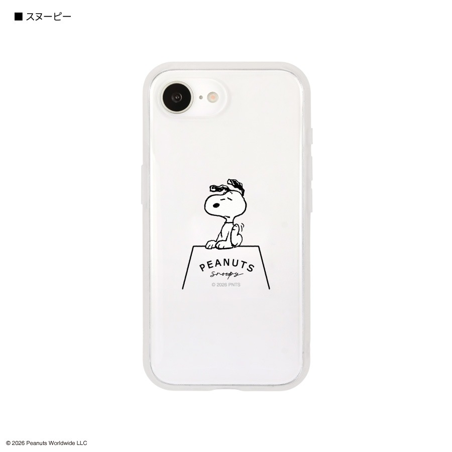 ピーナッツ スヌーピー IIIIfit Clear iPhone17e / 16e 対応 ケース