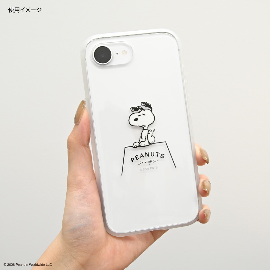 ピーナッツ スヌーピー IIIIfit Clear iPhone17e / 16e 対応 ケース