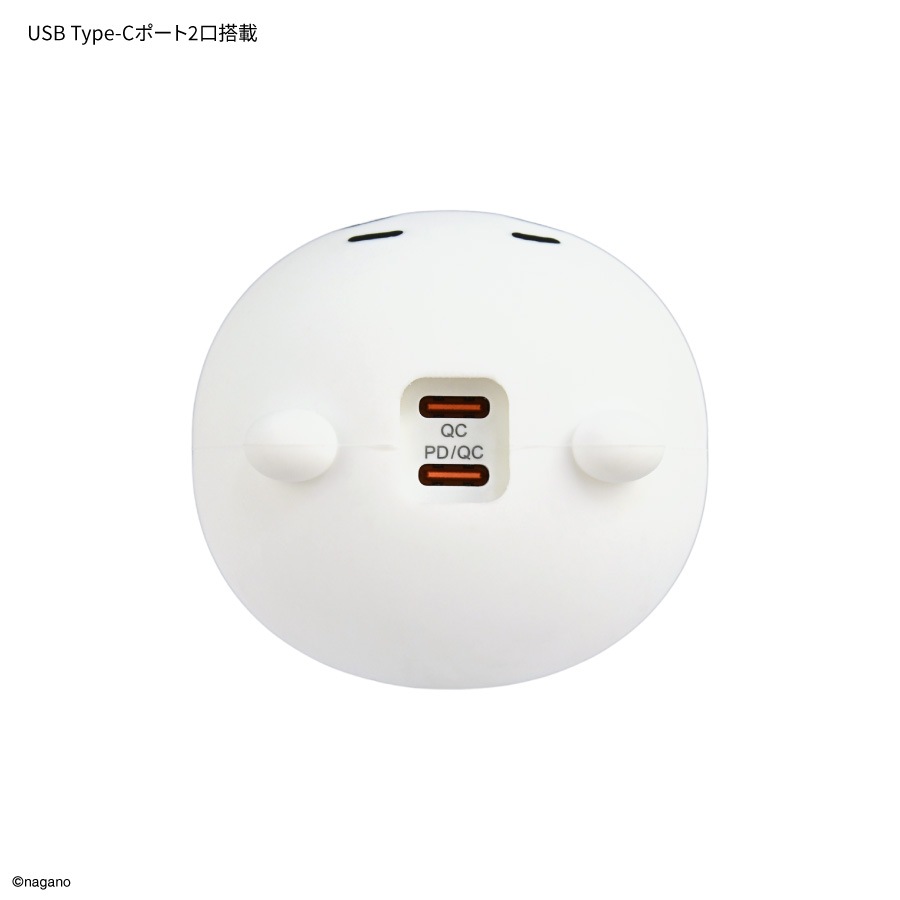 8月下旬発売予定　ちいかわ USB Type-C マスコット ACアダプタ