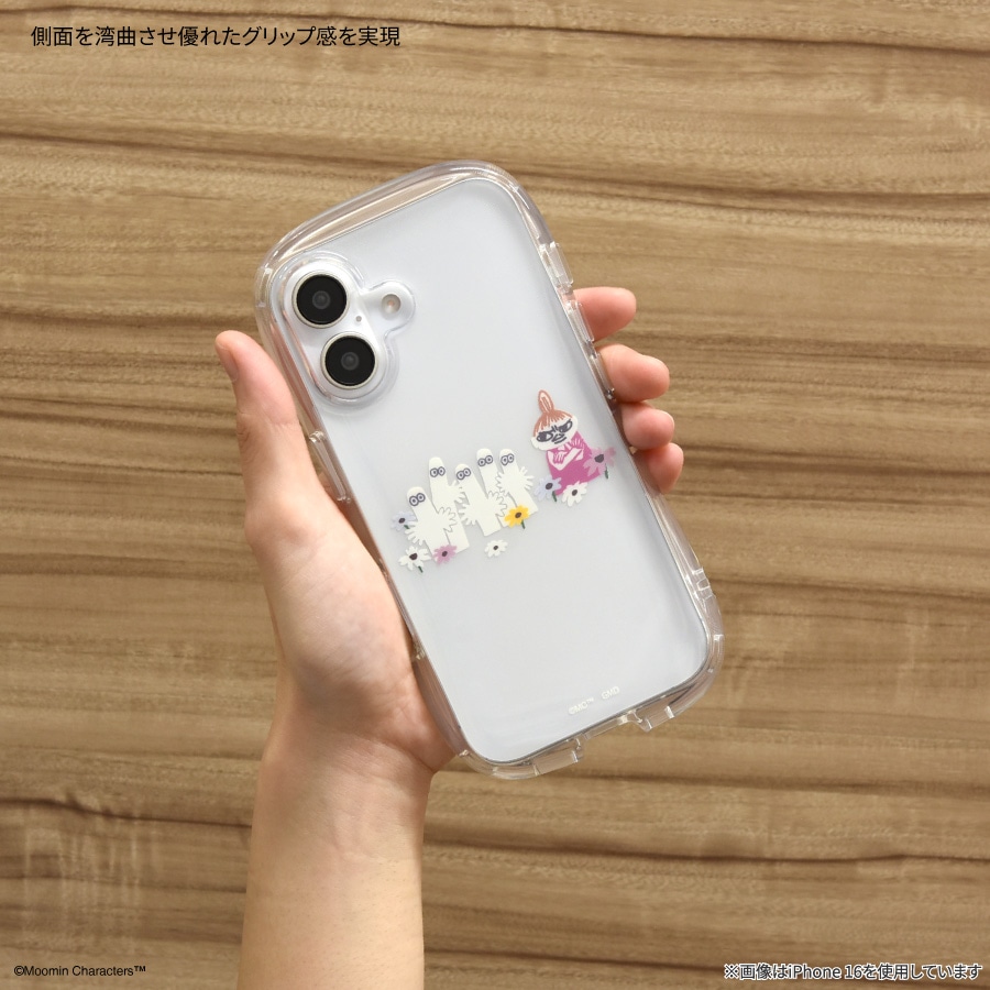 ムーミン iPhone16 Pro 対応 クリスタルクリアケース | ま行