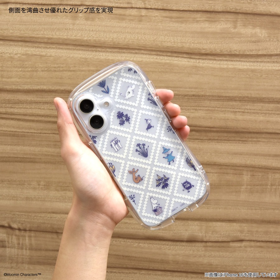 ムーミン iPhone16 Pro 対応 クリスタルクリアケース