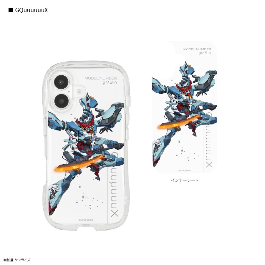 機動戦士Gundam GQuuuuuuX iPhone16 対応 クリスタルクリアケース | か