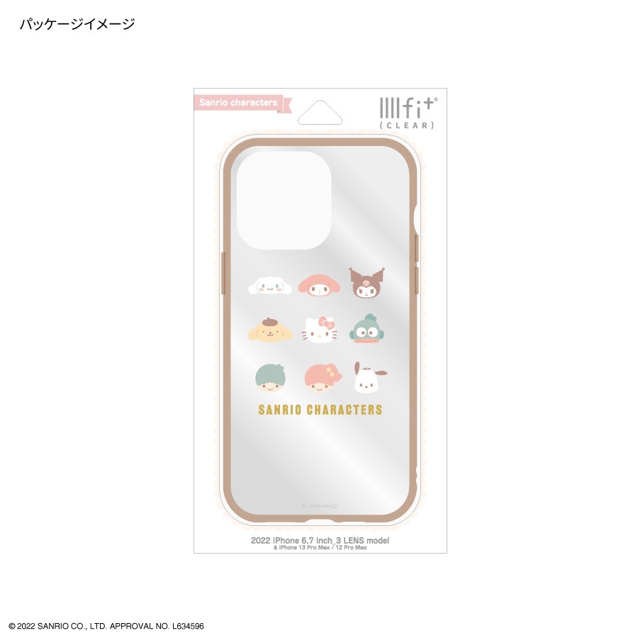 サンリオキャラクターズ IIIIfit Clear iPhone14 Pro Max / 13 Pro Max / 12 Pro Max 対応 ケース