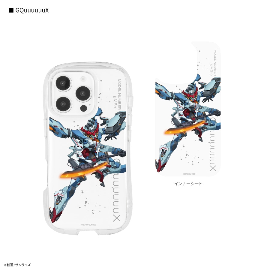 機動戦士Gundam GQuuuuuuX iPhone16 Pro 対応 クリスタルクリアケース