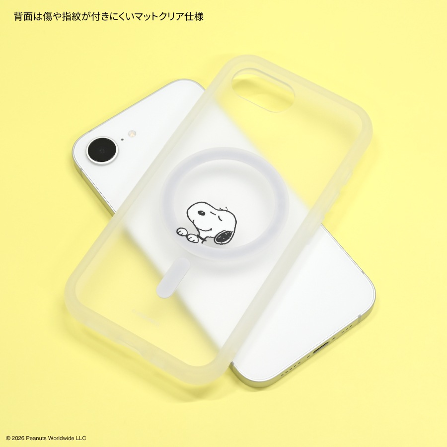 ピーナッツ スヌーピー IIIIfit プランプフレーム iPhone17e / 16e 対応 MagSafe 対応 ケース
