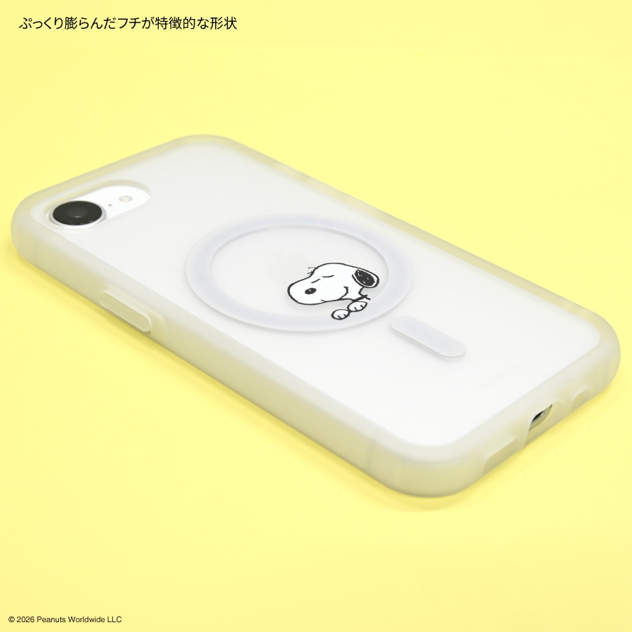 ピーナッツ スヌーピー IIIIfit プランプフレーム iPhone17e / 16e 対応 MagSafe 対応 ケース