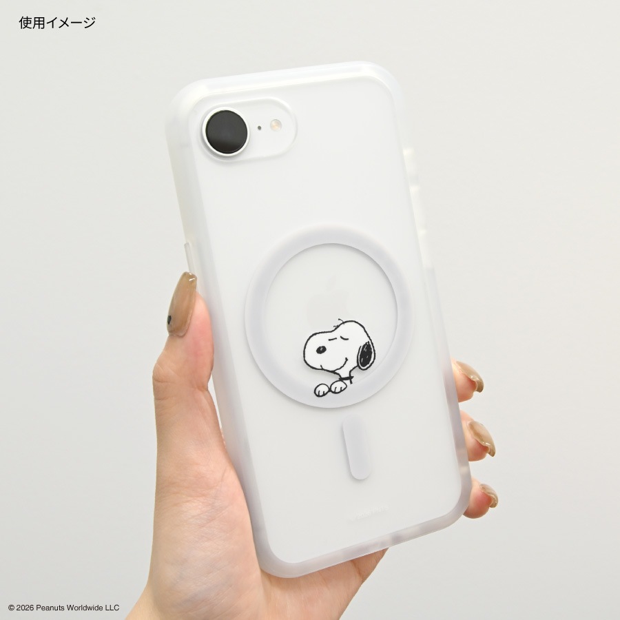ピーナッツ スヌーピー IIIIfit プランプフレーム iPhone17e / 16e 対応 MagSafe 対応 ケース