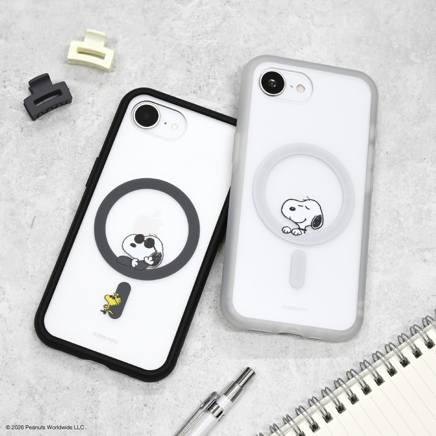 ピーナッツ スヌーピー IIIIfit プランプフレーム iPhone17e / 16e 対応 MagSafe 対応 ケース