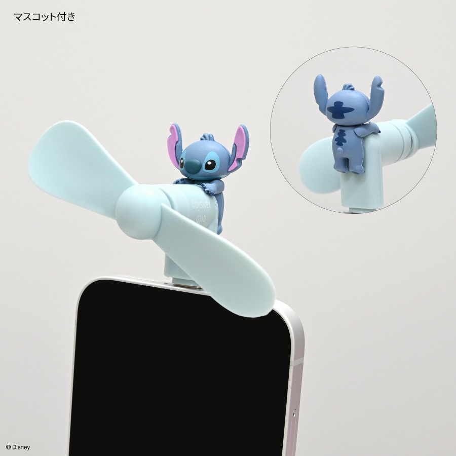 ディズニーキャラクター ／ コネクタ付き ミニクールファン （USB Type-C）