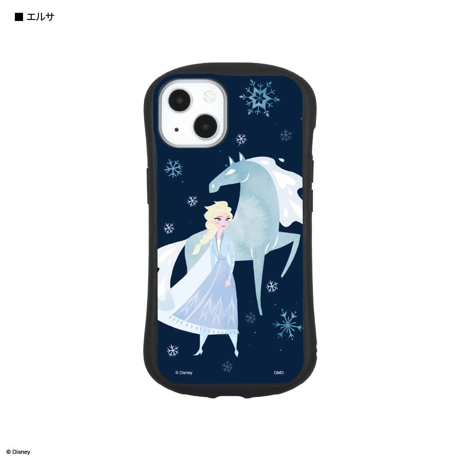 ディズニー『アナと雪の女王』／iPhone13対応 ハイブリッドガラス
