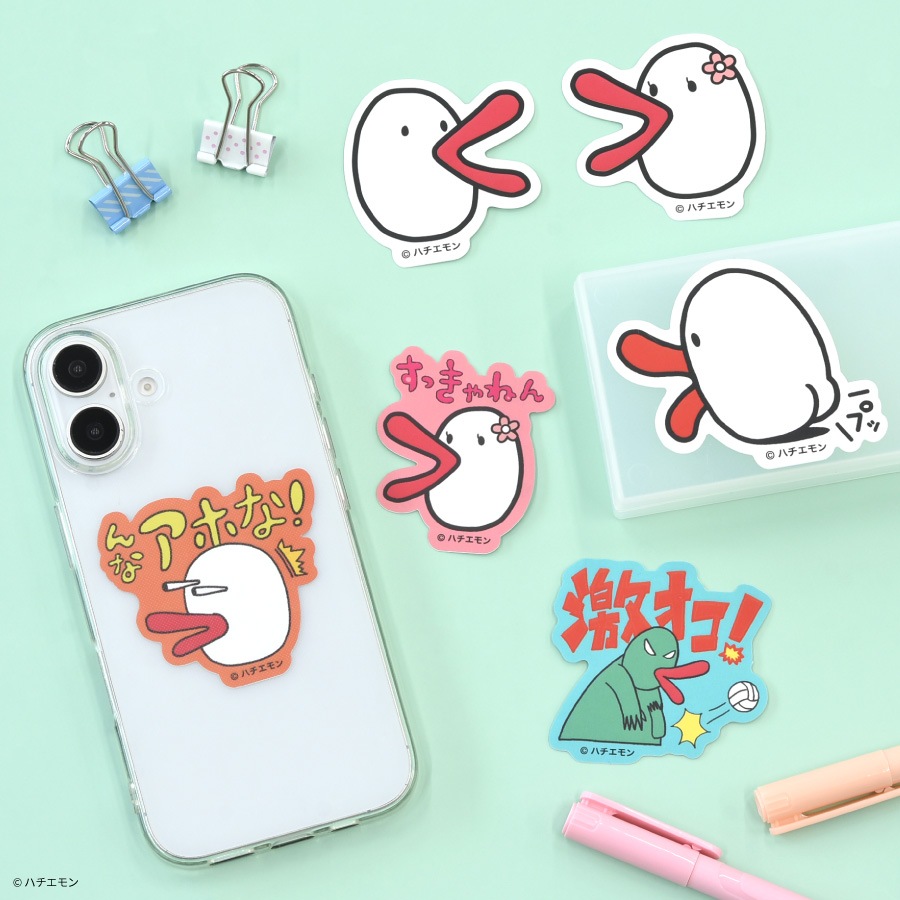 11月中旬発売予定　ハチエモン モバイルステッカー