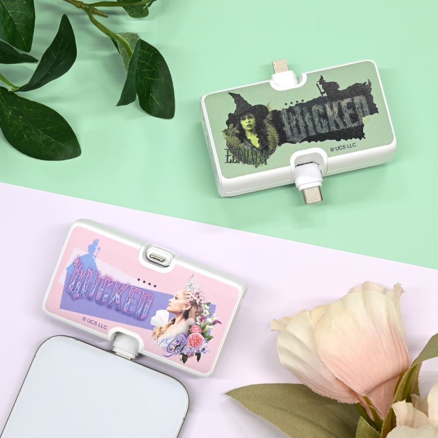 WICKED Lightning / Type-C コネクタ付き リチウムイオン充電器 4000mAh