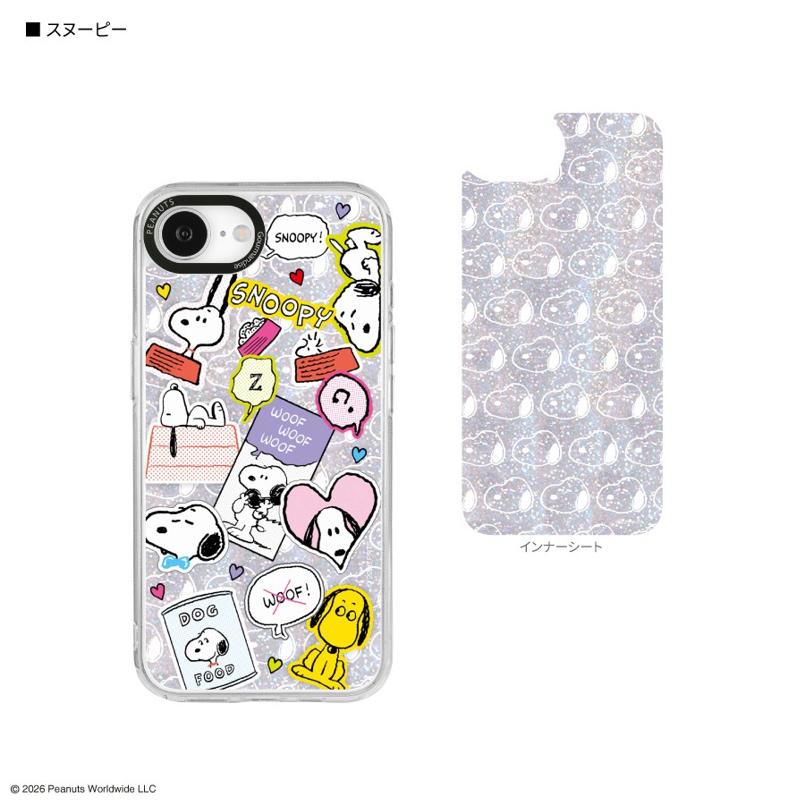 ピーナッツ スヌーピー Camera Frame iPhone17e / 16e 対応 ケース