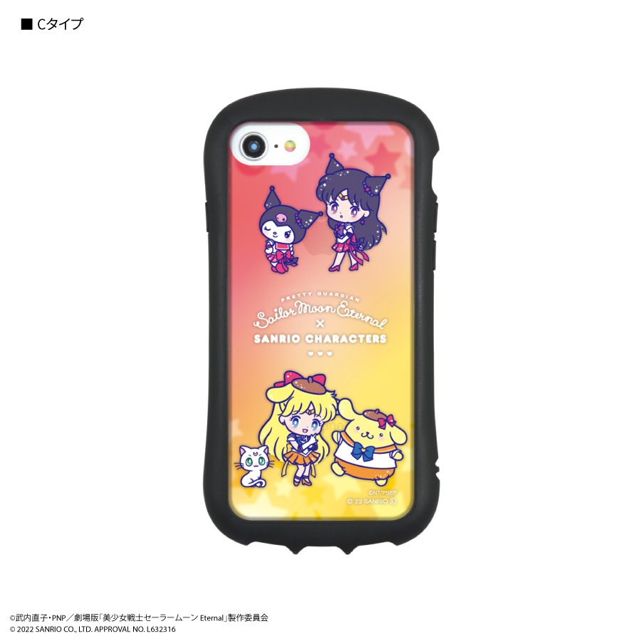 劇場版「美少女戦士セ－ラームーンEternal」×サンリオキャラクターズ　iPhoneSE(第3世代/第2世代)/8/7/6s/6対応 ハイブリッドクリアケース