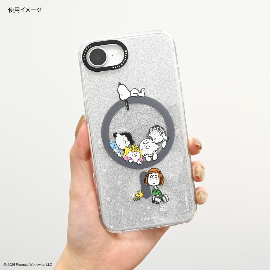 ピーナッツ スヌーピー Camera Frame iPhone17e / 16e 対応 MagSafe 対応 ケース