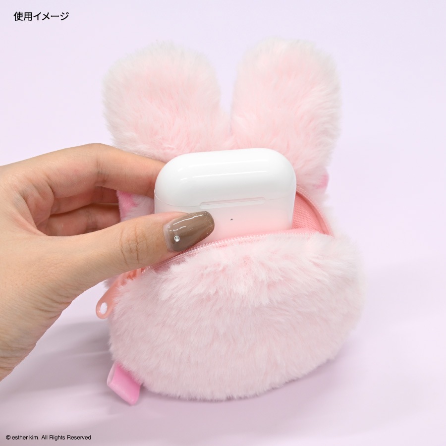 6月下旬発売予定　Esther Bunny イヤホンマルチポーチ
