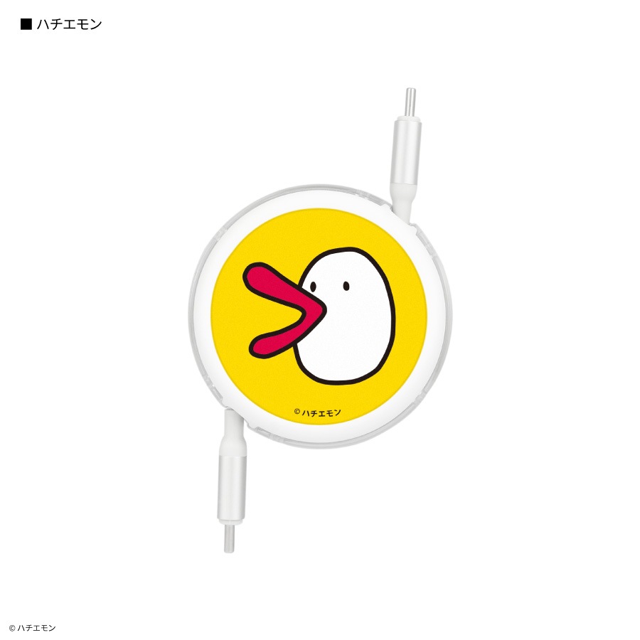 ハチエモン PD60W 対応 USB2.0 リール式 Type-C ケーブル