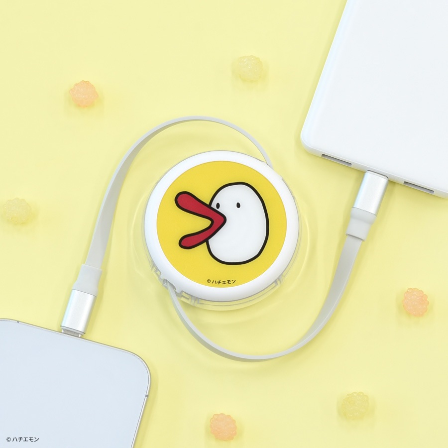 ハチエモン PD60W 対応 USB2.0 リール式 Type-C ケーブル