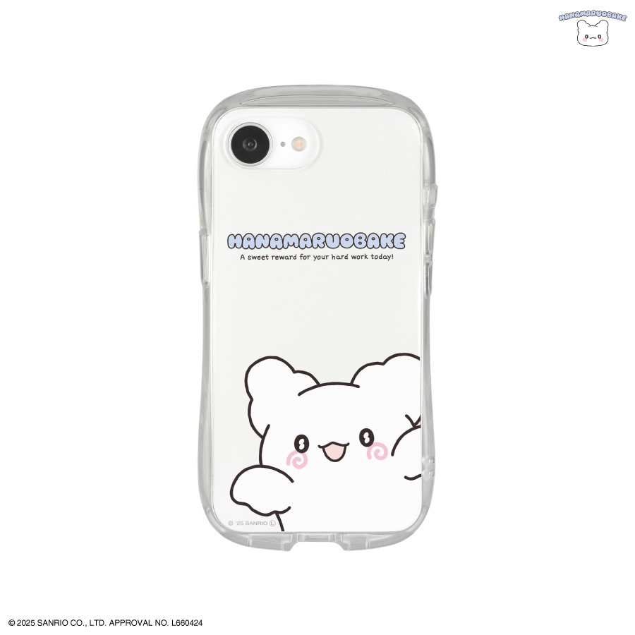 はなまるおばけ パステルスイーツポップデザイン iPhone16e 対応 クリスタルクリアケース